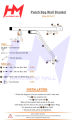 Heavy Duty Boxing Bag Punch Bag Stand Wall Bracket Steel Mount Hanging Bag Stand MMA & Screw Stand Accessories. 