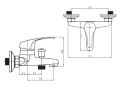 Zilver Bath Mixer (Value design). 