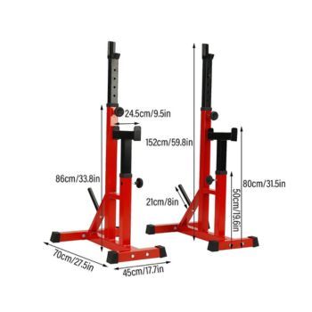 Multi function Heavy Duty Squat Rack Barbell Rack Barbell Stand Rod Stand  Adjustable Body Frame Weight Lifting Barbell Rack
