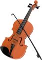 Violin with 4 Adjustable Strings and Bow - Musical Sounds- Realistic-Looking Instrument for Learning Classical Music uk import. 