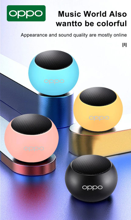100%new celebrity trend+In stock+COD OPPO-M14 Speaker Mini Speaker Wireless Speaker Mini Audio Smart Bluetooth Speaker Small Tiny Tws Speaker