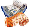 Polyester Heavy Bed Razai Quilt Vicky Lucky Razi Multicolor Random. 
