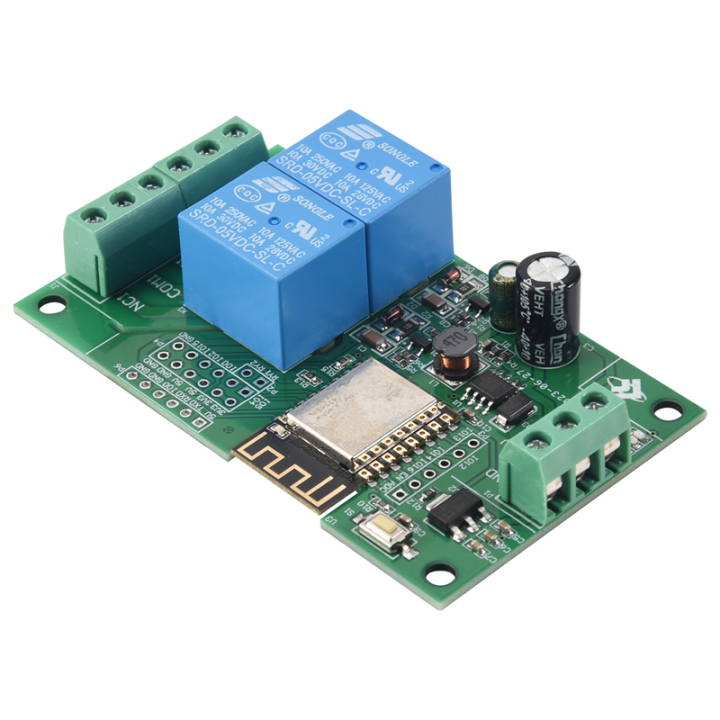 Esp8266 Esp-12F Wifi Relay Module 2Channel 5V/8-80V Network Switch
