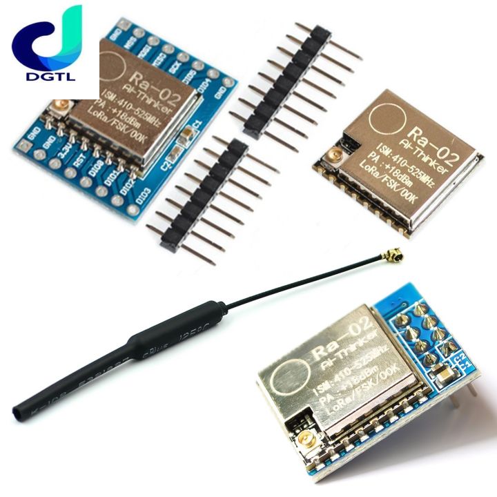 433MHZ SX1278 LoRa Module 433M 10KM Ra-02 Wireless Spread Spectrum Transmission Board 2.4G IPX Antenna for Smart Home