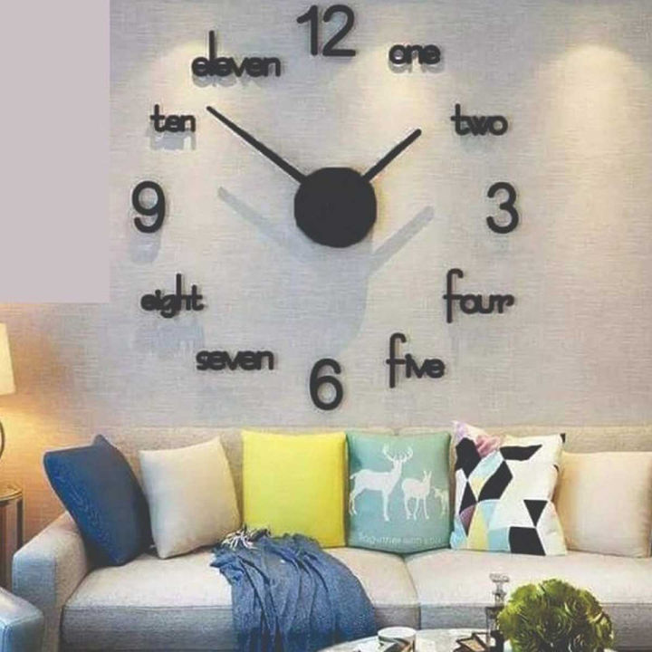 The New Wooden Wall Clock 24 inch Non-ticking one AA battery DIY Quartz Clocks Fashion Watches 3D Laser Cut Wooden Wall Clock For Living Room Home Decor(mix)