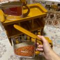 Spice Jars Rack, Masala Jars Box Set ( 6 Pieces ), Wall Mountable (random colours)| SJR Collections. 