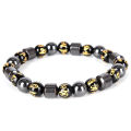 Magnetic Therapy Bracelet Beads Hematite Stone Health Care Weight Loss Jewelry. 