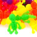 10 pcs Squishy Fidget Toy Zombie Anti-anxiety TPR Stretching Finger Toy Colorful Prank Doll for Children Calm Focus Novelty Gag. 