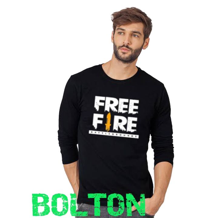 Free Fire Full Sleeves T-Shirt for Men and Boys