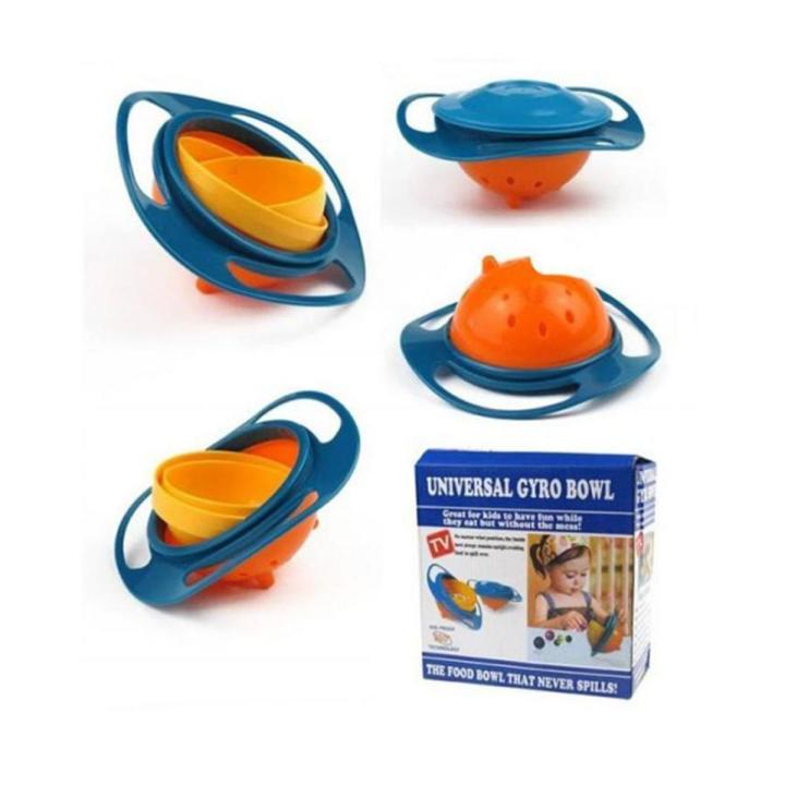 Magic Baby Gyro Bowl 360° Rotatable For Training Feeding Bowl To Infants Toddler & Kids main image 1