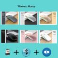 Mouse Wirelesss Bluetooth 2 In 1 Wireless Dual Mode Optical Mouse 2.4G Mouse Ergonomic Portable Rechargeable Mice For laptop. 