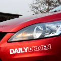 Daily Driven Letters Style Car Truck Body Reflective Sticker Decal Decoration. 