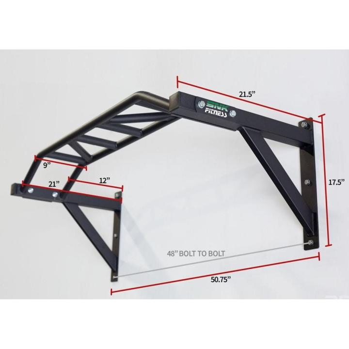 Commercial Multi-Grip Wall Mounted Chin-Up Pull-Up Bar 300 KG Max User Weight