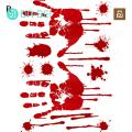 Peel Stick Car Decal Spooky Halloween Window Stickers Easy to Apply Handprint Footprint Design for Car Home Decor Perfect for Halloween Party Unique Scary Car Sticker. 