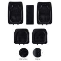 UNIVERSAL CARBON FIBER CAR FLOOR MAT 999 5PCS FITS FOR ALL CARS | Genuine Fitting Mat for All Cars | Anti Slip Car Floor Mats. 