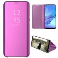 For Oppo A53 2020 Mirror Plating Hard PC -PU Leather Semi-transparent Standing View Case Cover Mirror Plating Hard PC -PU Leather Semi-transparent Standing View Case Cover. 