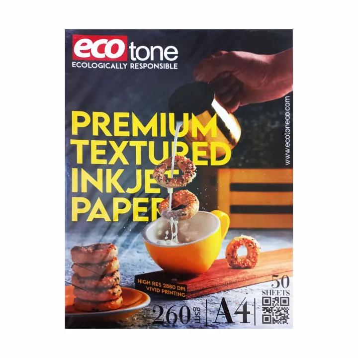 Textured paper for award & certificate printing color white, size A4, 260 ggram