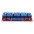 8-Channel Relay Module (24VDC)| High/Low Level Trigger with Optocoupler Isolation Load DC 30V/10A AC 250V/10A for PLC. 