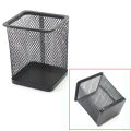 Pen Holder Square or Round Metal Mesh Pen Pencil Holder Durable Pen Organizer Pens/Pencils/Markers Supplies Pen Cup for School Office, Shop or Home use. 