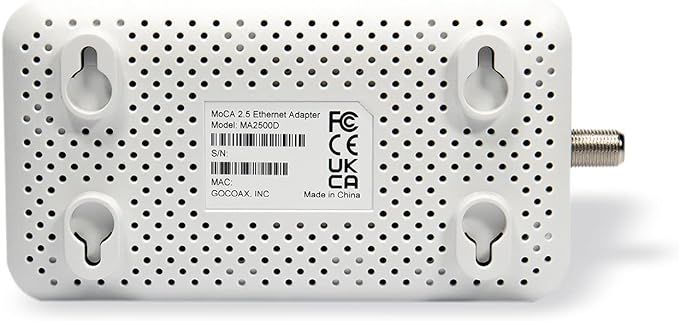 goCoax%20MoCA%202.5%20Adapter%20with%202.5GbE%20Ethernet%20Port.%20MoCA%202.5.%201x%202.5GbE%20Port.%20Provide%202.5Gbps%20Bandwidth%20with%20existing%20coaxial%20Cables.%20White(Single,%20MA2500D)%20-%20Image%204