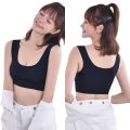 Women Ice Silk Thin Vest Bra, Push Up, Seamless, Casual, Soft Tops Padded Bra, Vest Style Sports Base Underwear Yoga Tops Fitness Women Girls Sport Bra. 
