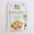 Imported Brit Care Cat Food – Fillets in Jelly – Fine Trout & Cod, Choice Chicken with Cheese, Hearty Duck & Tender Turkey – (85g Each). 