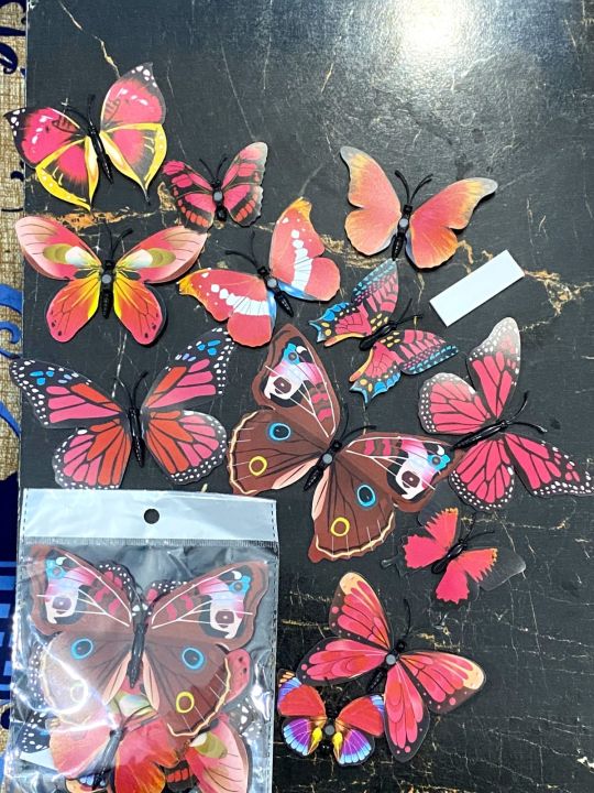 New%20High%20Quality%20Imported%2012pcs/Packet%20Colorful%20Butterfly%20Wall%20stickers%20Fridge%20Magnets%203D%20Butterfly%20Decals%20Design%20Art%20Stickers%20Room%20Magnetic%20Home%20Decor%20DIY%20Wall%20Decoration%20-%20Image%205