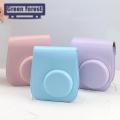 Camera Storage Bag Stylish Faux Leather Camera Bag Protection Case for Fuji Polaroid Mini12 Vertical Camera Case. 