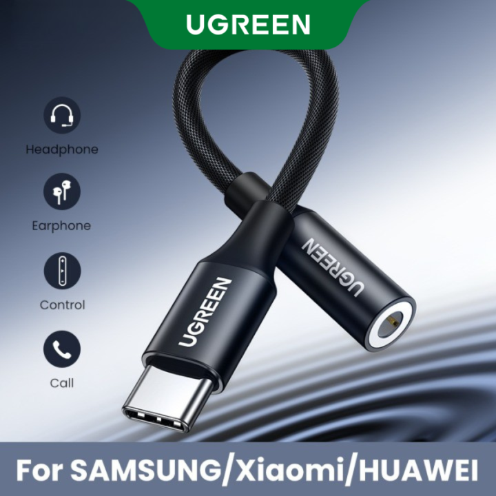 Ugreen Type c to 3.5mm Headphone jack 3.5 AUX USB C Cable Audio USB C Adapter For Huawei Mate 70/70Pro P50/P50 Pro Xiaomi Mi 14 Oneplus 12 Pro