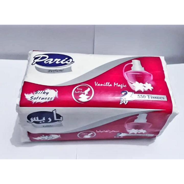 Best Quality Excellent Paris Tissue Silky Soft Perfumed (2ply 550 Sheets)