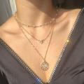 Zovoli Punk Multilayered Gold Chain Choker Necklace For Women Irregular Round Pendant Necklace Trend Jewelry. 