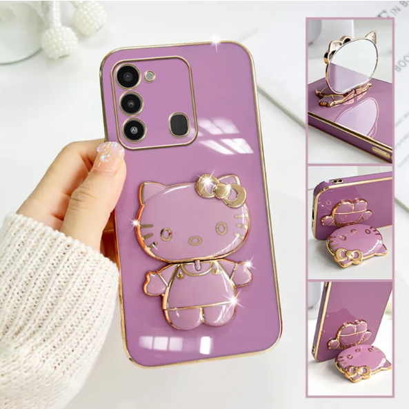 Tecno%20spark%208c%20Back%20Cover%20Hello%20Kitty%20Mirror%20Folding%20Bracket%20Luxury%206D%20Plating%20Case%20Soft%20Silicone%20Case%20-%20Mirror%20Hello%20Kitty%20Back%20Cover%20-%20Girls%20Back%20Cover%20-%20Image%205