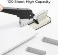 Stapler Machine Heavy Duty 23/24 (240 page staple capacity) Heavy Duty Stapler Machine Stapler Machine for Book Binding. 