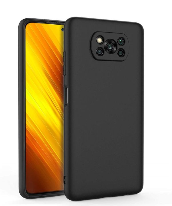 Xiaomi Poco X3 OR X3 Pro Soft Silicon Matte Black Back Cover
