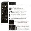 Universal Android TV Box Remote Control For Android Smart TV Box H96 /X96Q /X96Q Pro / T95H / T9 / T95 /X96Q Android Box Remote Control X96 mini Android Box Remote Control. 