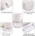 Techmanistan Indoor Plastic Self Watering Flower Pot With Cotton Rope & Container For Water. 