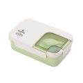 Kids Lunch Box With Spoon Lunch Box Microwavable Portable Bento Box Child's Student Adults Food Containers Fashion Rectangle Grids. 