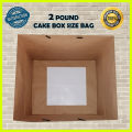 Bundle of 25 craft paper bags of (2 POUND CAKE BOX SIZE) 10.9 x 10.2 x 10.2 inches , suitable for using as shopping bag, gift bag, goodies bag, merchandise and retail bag, 2 Pound Cake Bag  High quality, well finished, tough brown paper bags. 