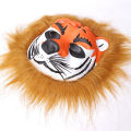 Animals Face Mask for Kids Adults Cosplay Eva Foam Animal Face Cut Holi Mask for Boys - Tiger Theme , Multicolor. 