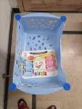 Multipurpose RackTwo and Three-tier Kitchen Rack with storage box vegetable & fruit rack storage rack 2 Layer and 3 laye Rack -Layer-Plastic 4 360 Degree Wheels 3 Story Storage trolly Portable Kitchen Home Multipurpose Good Quality Plastic - Random Colors. 