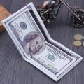 Us Dollar Bill Wallet Brown Leather Wallet Bifold Credit Card Photo. 
