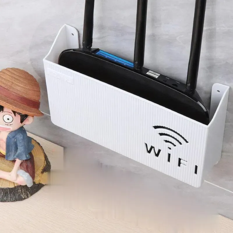 Clean Router Storage Router Storage Box Wireless Wifi Wall Hanging ABS Plastic Organizer Box ...