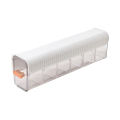 6 Cell Clear Wall Mounted Storage Box, Hole Free Multifunctional Storage Box, Indoor Wall Mounted Drawer Organizer for Clothes. 