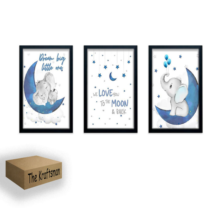 16x24" 3 Pc kids Room Frame set, Baby Nursery, Newborn Room Decor Picture Frames