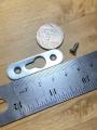 Stainless Steel Single Keyhole Picture Hanger with Screw Metal Keyhole Frame Hangers Keyhole Hanging Fasteners Brackets for Mirror Picture Frame Cabinet. 