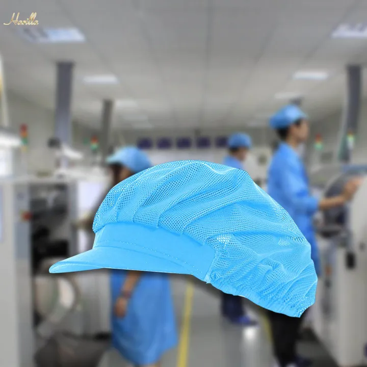 Chef%20Hat%20Mesh%20Food%20Service%20Baker%20Cap%20Waiter%20Cap%20for%20Commercial%20Multipurpose%20Blue%20Full%20Mesh%20-%20Image%206