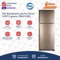 PEL Refrigerator Life Pro Series - 9 cubic feet Capacity -PRLP 2200 Metallic Golden/Grey - (100% Copper  Condenser)10 Years Brand warranty. 
