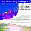 UV Mechanic Blue Color UV Curable Solder Past 10cc for BGA Circuit Βoard Soldering Protect Past  by Electrica. 