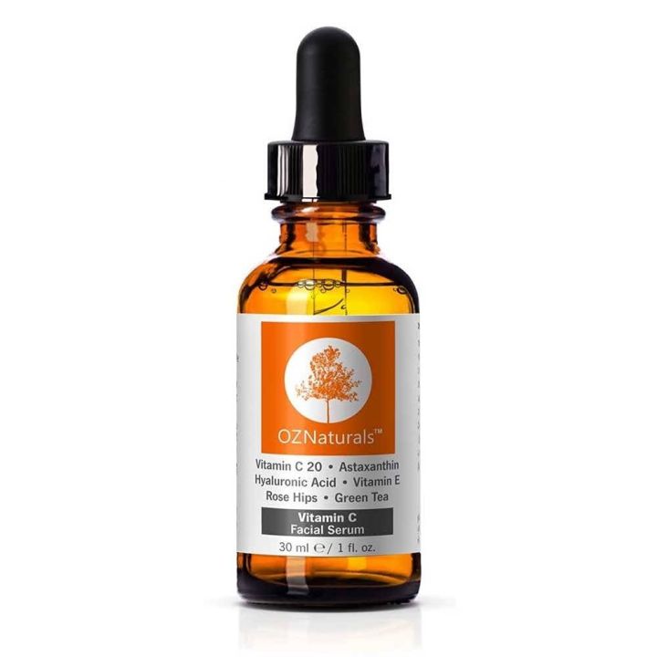 Oznaturals Vitamin C Facial Serum (Rose Hips Extract, Hyaluronic Acid, Astaxanthin, Vitamin C, Vitamin E) 30ml