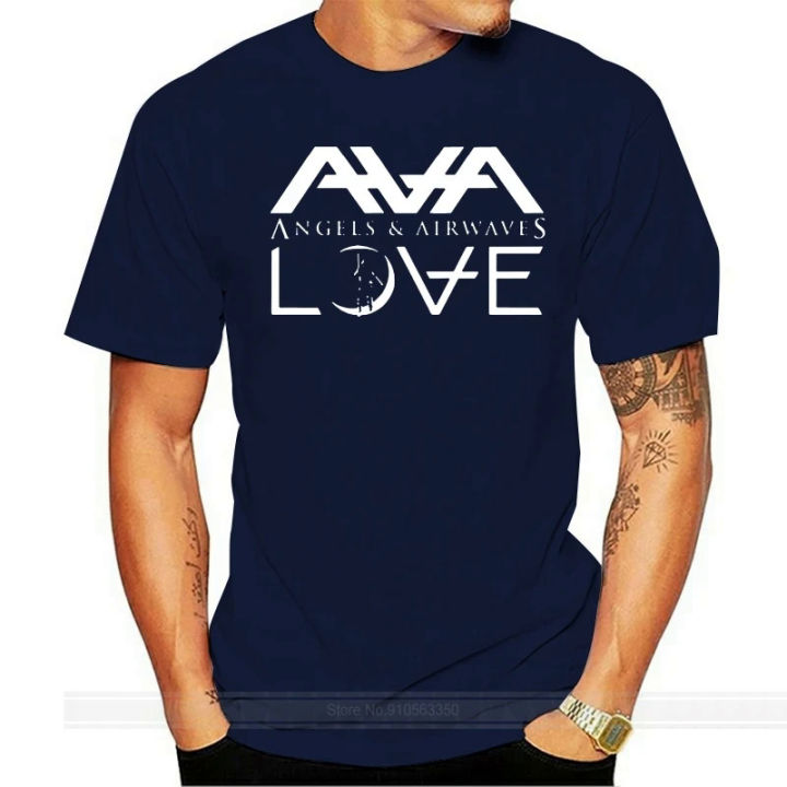Angels & Airwaves Love AVA Mens Black Tops Tee T-Shirt Full-figured